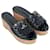 TORY BURCH  Sandals EU 38 Leather Black  ref.978529