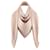 Louis Vuitton Monogram Shine cloth Beige Silk Polyester Wool Viscose  ref.978563