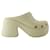 Autre Marque Siren Chain Slides - Crocs - Thermoplastic - Beige  ref.979021