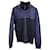 Prada Linea Rossa Two-tone High-neck Hooded Jacket in Navy Blue Viscose Polyamide Cellulose fibre  ref.979023