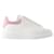 Oversized Sneakers - Alexander Mcqueen - White/Pink  - Leather  ref.979057