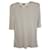 Giorgio Armani V-neck Short-sleeve Zigzag Knit Sweater in Beige Viscose Cellulose fibre  ref.979101