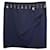 Love Moschino Charm verzierter Rüschen-Minirock aus marineblauer Baumwolle  ref.979108