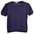 Giorgio Armani T-shirt à manches bouffantes en coton violet Soie  ref.979165