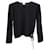 Armani Collezioni T-shirt à manches longues en viscose noire Fibre de cellulose  ref.979167