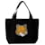 Autre Marque Fox Head Tote Bag - Maison Kitsune - Cotton - Black  ref.979196