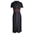 Vestido com detalhe de ponto contrastante Burberry em viscose preta Preto Fibra de celulose  ref.979264