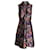 Ärmelloses, bedrucktes, knielanges Kleid von Rochas aus mehrfarbiger Wollseide Mehrfarben Wolle  ref.979314