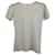 Armani Collezioni Camiseta Transparente Texturizada em Caxemira Creme Branco Cru Casimira Lã  ref.979331