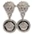 Gianni Versace Medusa Earrings Silvery Steel  ref.979345