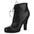 Bottega Veneta Leather lace up ankle boots with laser cut Black  ref.979357
