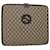 Estuche para PC entrelazado de lona GUCCI GG Cuero de PVC Beige 194297 Auth yk7586  ref.979363