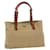 PRADA Hand Bag Nylon Leather Beige Auth bs6563  ref.979413
