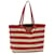 BURBERRY Blue Label Tote Bag Canvas Red White Auth bs6604 Cloth  ref.979452