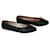 Chanel Zapatillas de ballet Negro Cuero  ref.979558