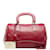 Prada Leather Mini Boston Bag B11074 Red Pony-style calfskin  ref.980081