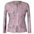 Chanel Veste en tweed avec collier chaîne Rose  ref.980104
