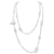 Chaîne d'ancre Collar largo Hermès,"Baile alegre", dinero. Plata
