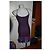 Franckie Morello Vestido midi Frankie Morello de lana turquesa y morado oscuro - vista 2