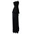 Sass & Bide – Schwarzes trägerloses Kleid mit Perlendetail und Maxi-Overlay - Ansicht 2