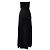 Sass & Bide – Schwarzes trägerloses Kleid mit Perlendetail und Maxi-Overlay - Ansicht 3
