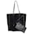 Borsa a tracolla Saint Laurent Tote in pelle scamosciata nera Nero Svezia  ref.980415