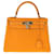 Hermès Hermes Kelly 28 Laranja Couro  ref.980467