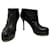 Yves Saint Laurent YSL Trip Too ankle boots Black Leather  ref.980814