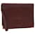 CARTIER Clutch Bag Leather Wine Red Auth am4649  ref.980868
