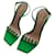 Gianvito Rossi Diamond sandal Green Patent leather  ref.980975