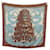 Hermès RARE HERMES SCARF THE RIVERS OF BABEL IN SILK A. FAIVRE SQUARE 90 SILK SCARF Brown  ref.981377