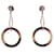 Hermès HERMES PENDANT EARRINGS STERLING SILVER 925 & HORN HORN EARRINGS Leather  ref.981399