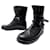 DIOR SHOES COMBAT ANKLE BOOTS WITH HEDI SLIMANE STRAPS 43.5 BOOTS SHOES Black Leather  ref.981480