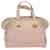 FENDI Chameleon Hand Bag Leather Canvas 2way Pink Brown Auth bs6469  ref.981583