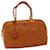 PRADA Chain Boston Bag Nylon Naranja Auth bs6566  ref.981663