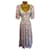 Autre Marque Laura Ashley vestido feminino vintage de algodão floral prairie chá EUA 6 Reino Unido 10 raro 1980 Multicor  ref.981739
