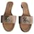 Chanel Sandals Taupe Leather  ref.981795
