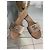 Mule Chanel Taupe in Pelle con Logo in Strass - vista 2