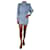 Isabel Marant Etoile Blue denim ruffled dress - size FR 36 Cotton  ref.983152