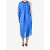 Zeus + Dione Robe midi transparente bleue à une épaule - taille UK 10 - vue 2