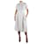 Lisa Marie Fernandez Vestido midi blanco con bordado inglés y botones - talla L Algodón  ref.983343