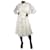 Autre Marque Cream polka dot dress - size US 12 Silk  ref.983351