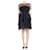 Proenza Schouler Mini-robe à manches courtes avec détail en filet noir - taille US 6 Coton  ref.983445