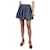 Christian Dior Blauer, plissierter Mini-Jeansrock – Größe UK 12 Baumwolle  ref.983543