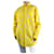 Etro Yellow paisley print button-up shirt - size M Cotton  ref.983791