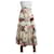 Vilshenko Falda larga con bordado floral color crema - talla UK 10 Rosa Crudo  ref.983843