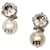 Miu Miu Silver pearl drop clip-on earrings Silvery  ref.983884