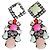 Shourouk Pendientes con múltiples joyas Multicolor