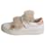 Moncler White slip-on fur detail trainers - size EU 37 Leather  ref.984015