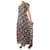 Ba&Sh Vestido largo floral con cuello de pico multicolor - talla Talla de marca 2 Seda  ref.984142